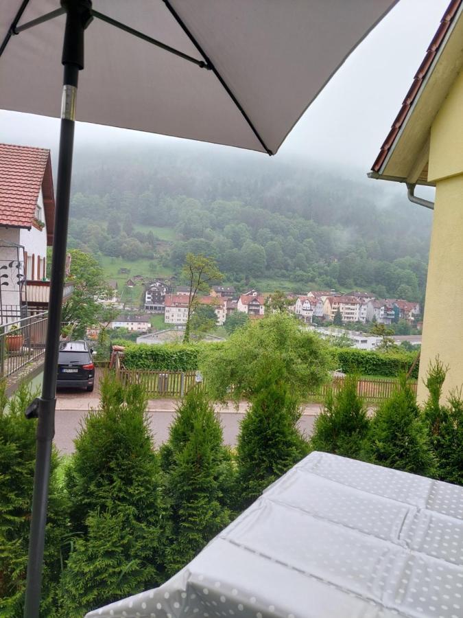 Apartement am Waldrand Bad Wildbad Buitenkant foto