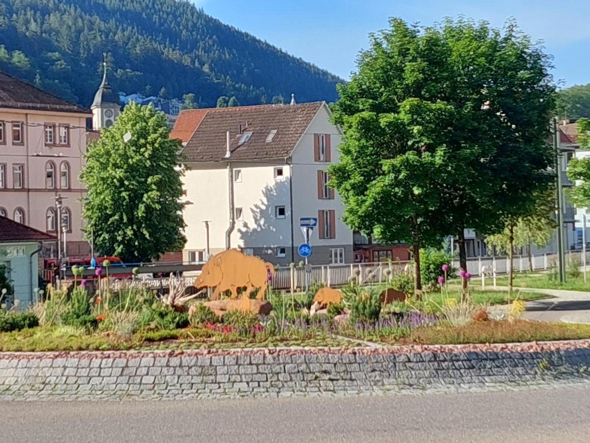 Apartement am Waldrand Bad Wildbad Buitenkant foto